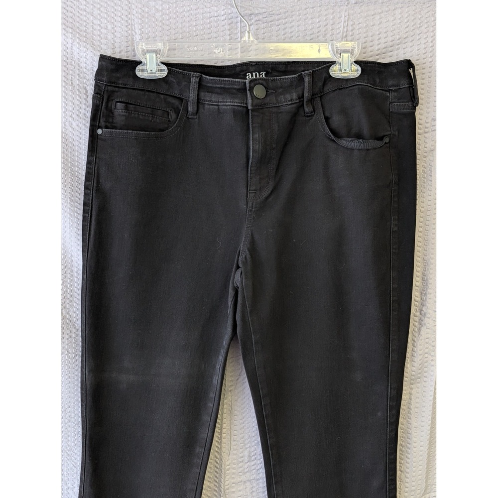 ANA A New Approach Womens Black Jeggings Size 14 Stretch Skinny Denim Pants